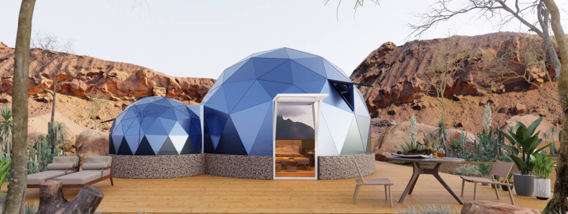 石首市球形智能光伏玻璃星空房